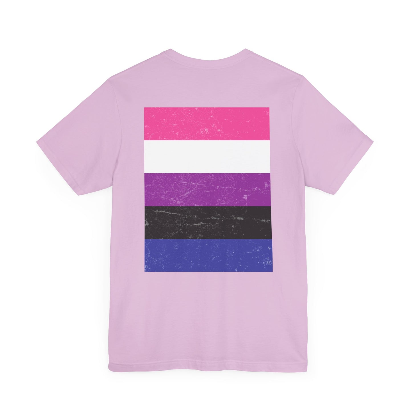 You Ain't Gotta Pray For Me (genderfluid flag on back) Tshirt