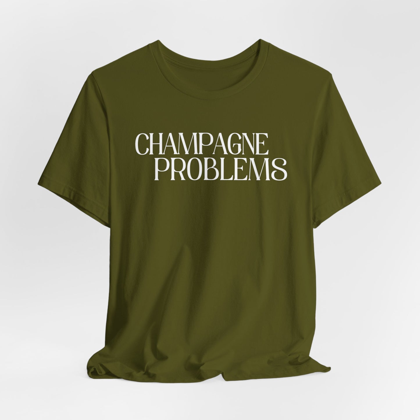 Champagne Problems (lyrics on back) Tshirt