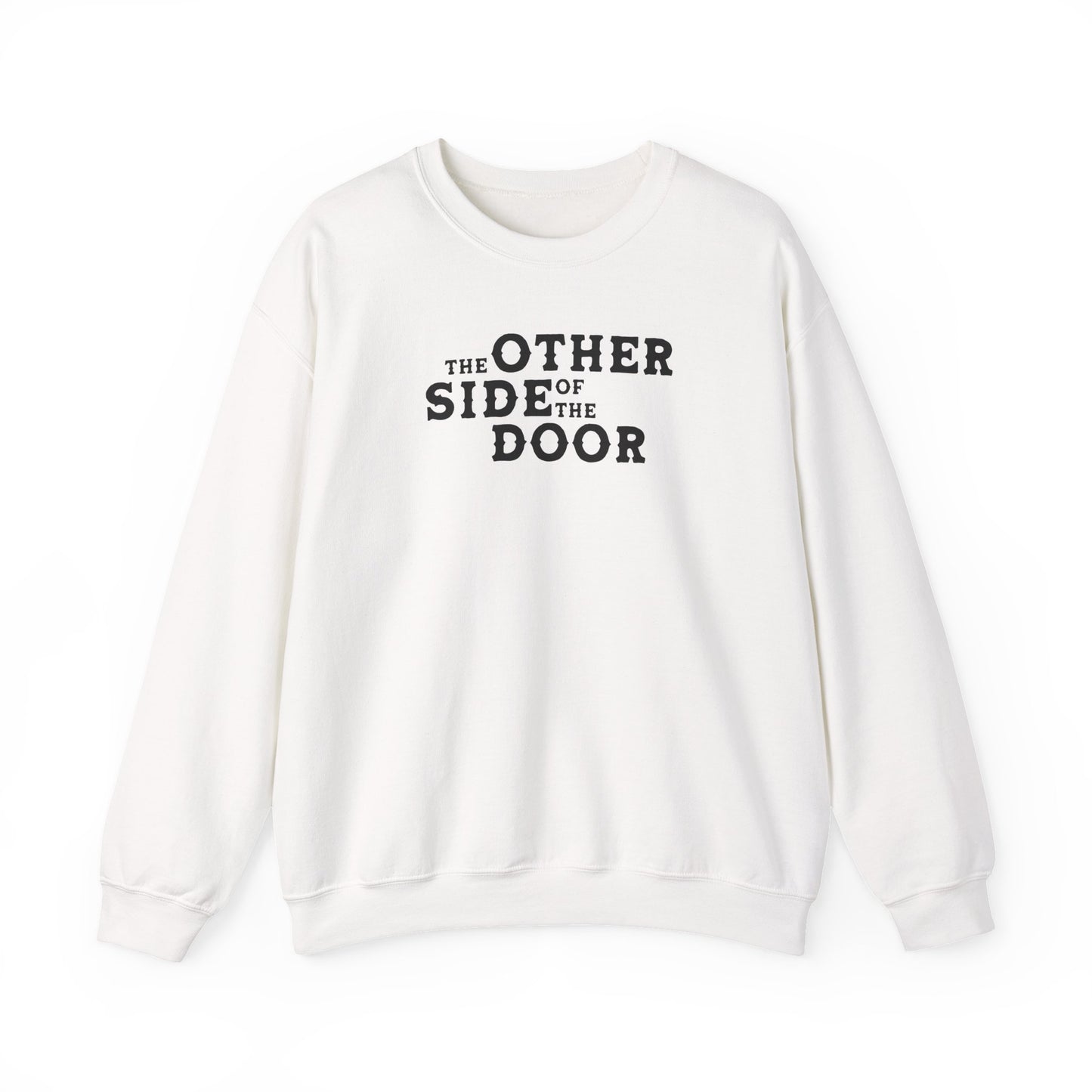 The Other Side Of The Door (lyrics on back) Crewneck Sweatshirt