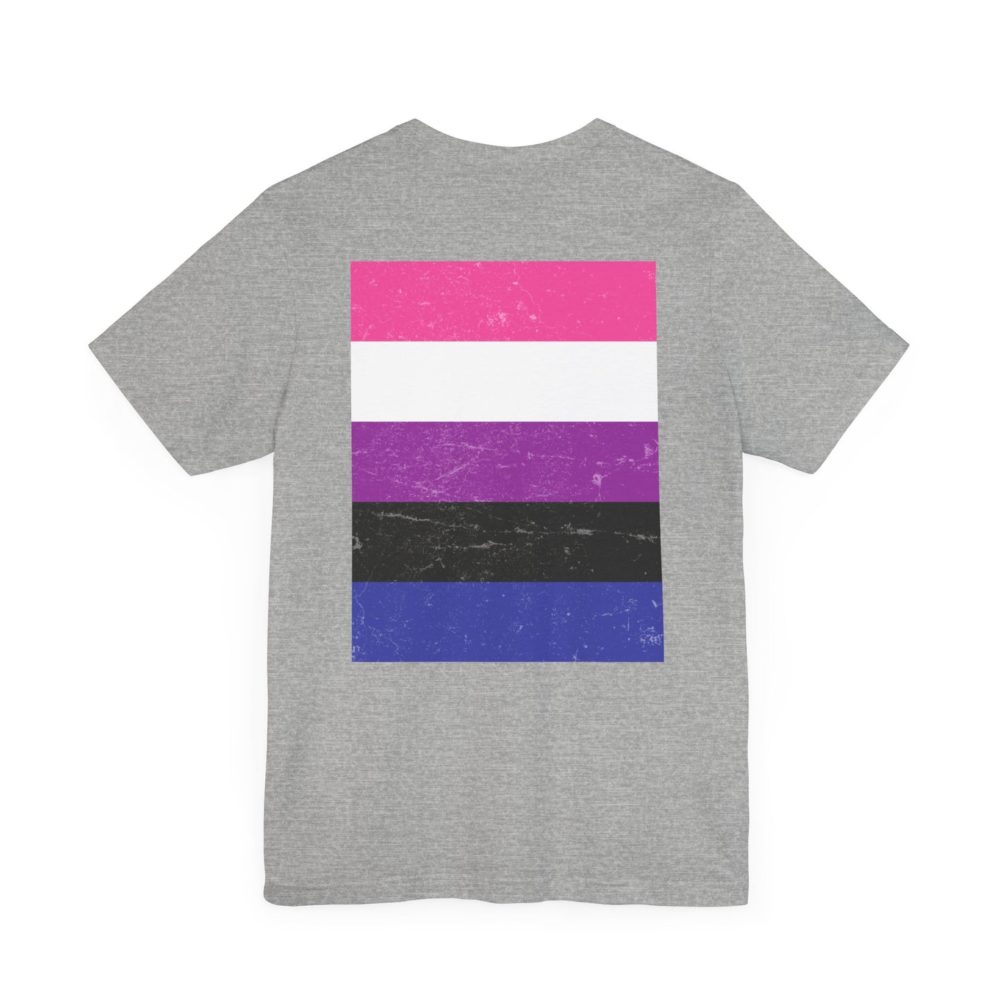 You Ain't Gotta Pray For Me (genderfluid flag on back) Tshirt