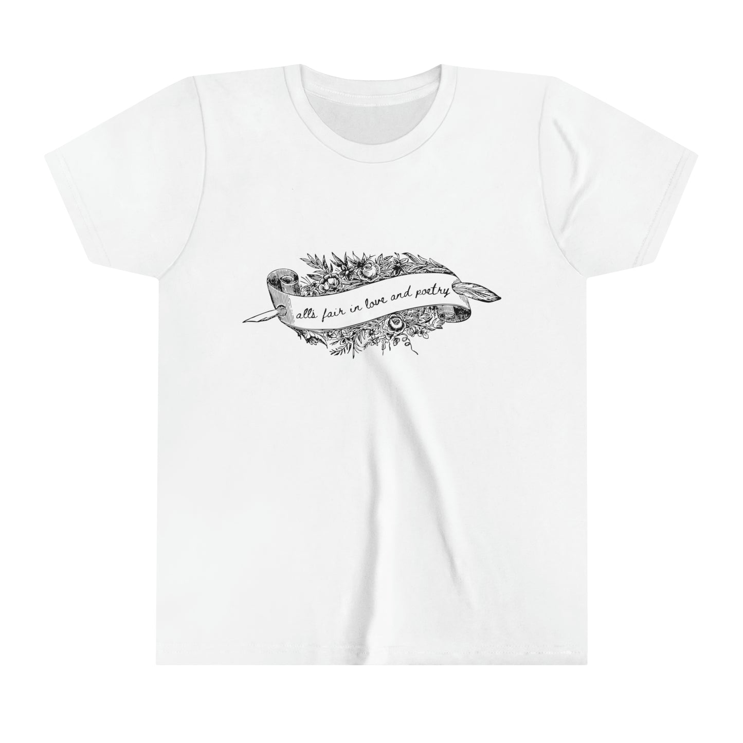 Alls Fair In Love & Poetry Youth Short Sleeve Tee
