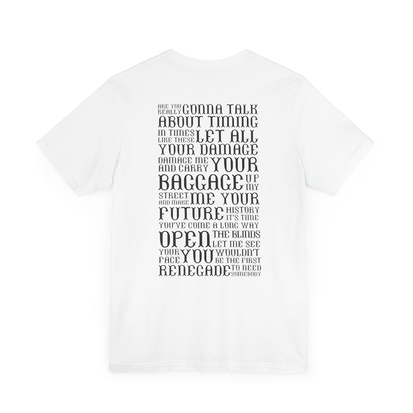 Renegade (lyrics on back) tshirt