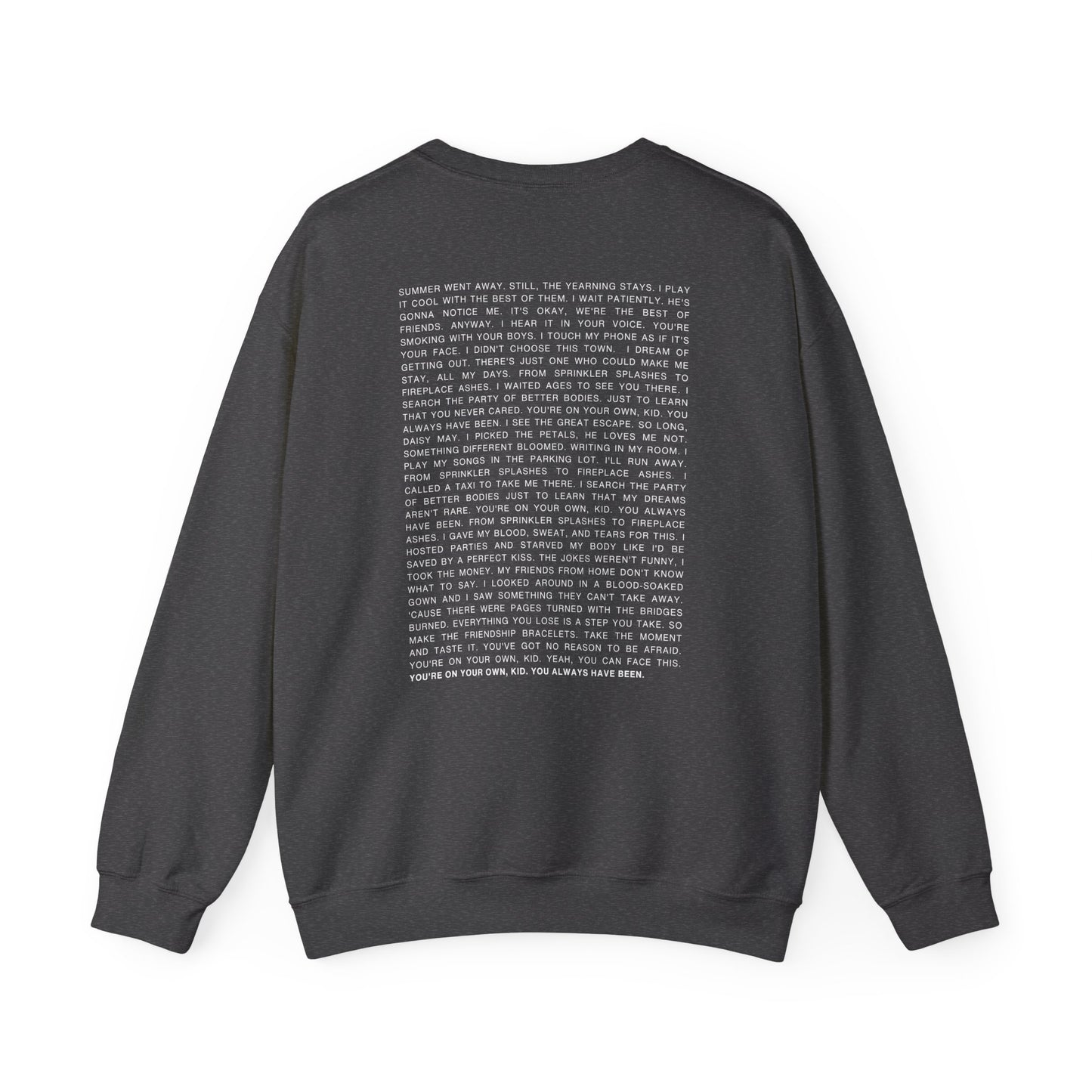 YOYOK Lyrics Crewneck Sweatshirt