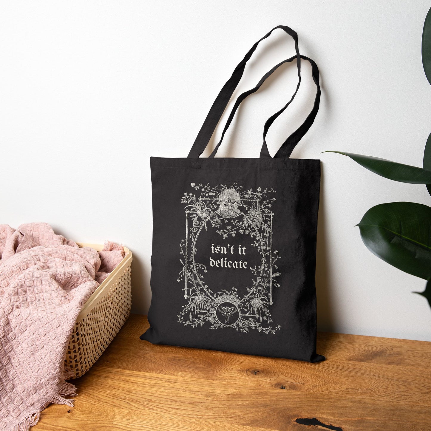 Delicate Cotton Canvas Tote Bag