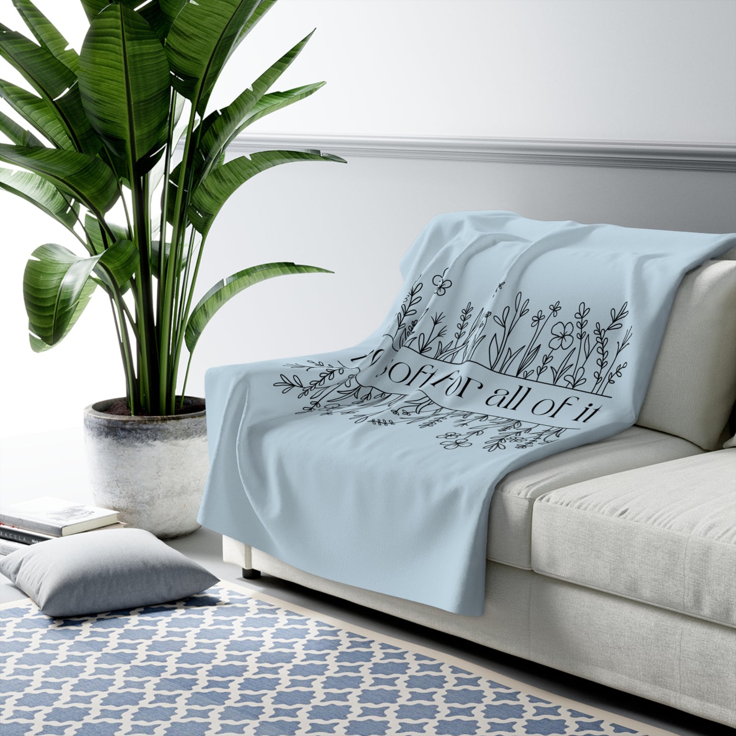 Too Soft for All Of It Sherpa Blanket
