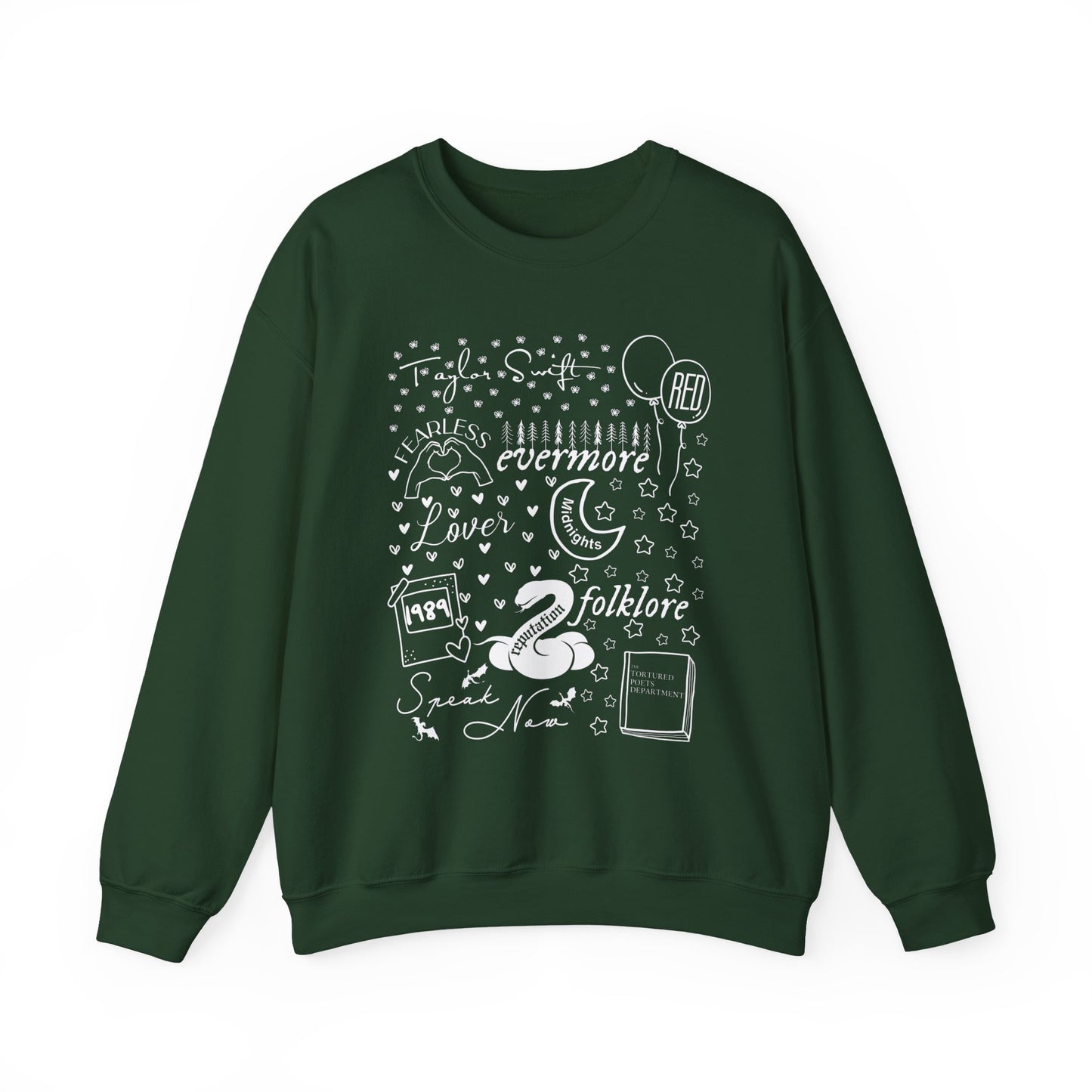 Eras Album Collage Crewneck Sweatshirt