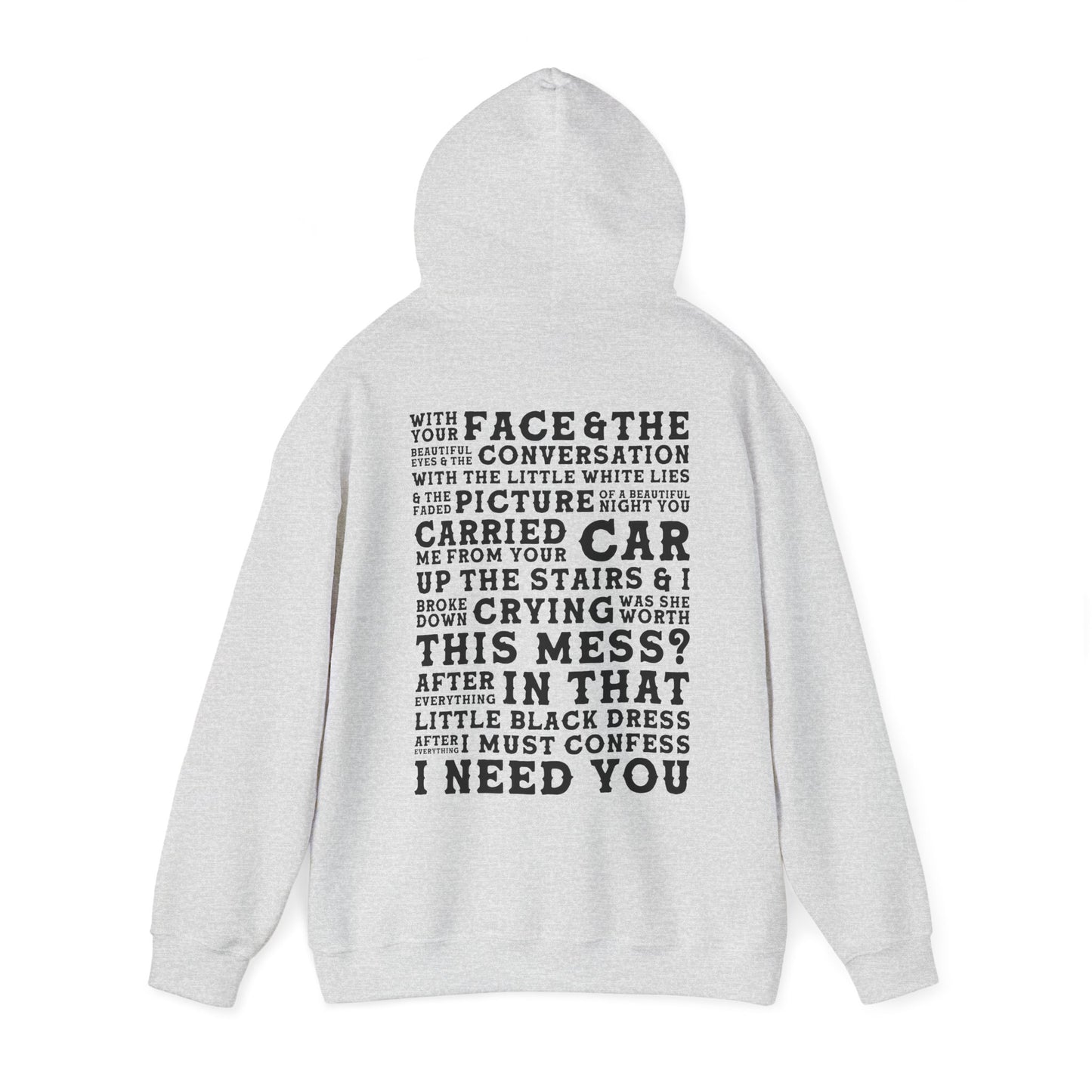 The Other Side Of The Door (lyrics on back)Hoodie