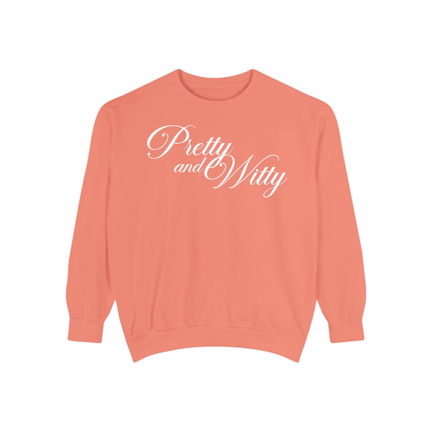Pretty and Witty Comfort Colors Crewneck Sweater