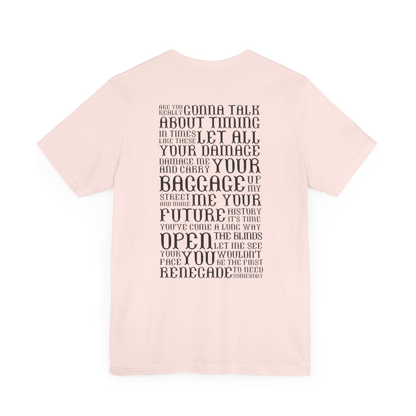Renegade (lyrics on back) tshirt