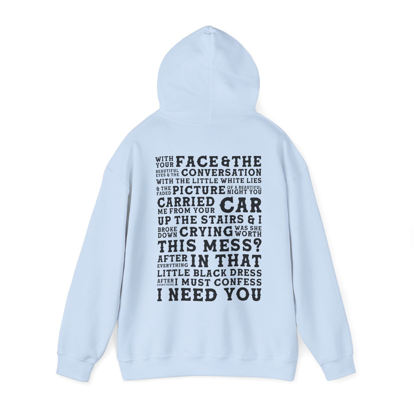 The Other Side Of The Door (lyrics on back)Hoodie