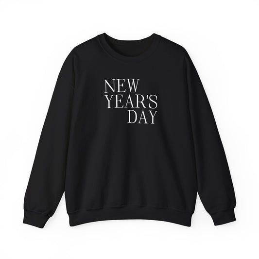 New Years Day (lyrics on back) Crewneck Sweatshirt