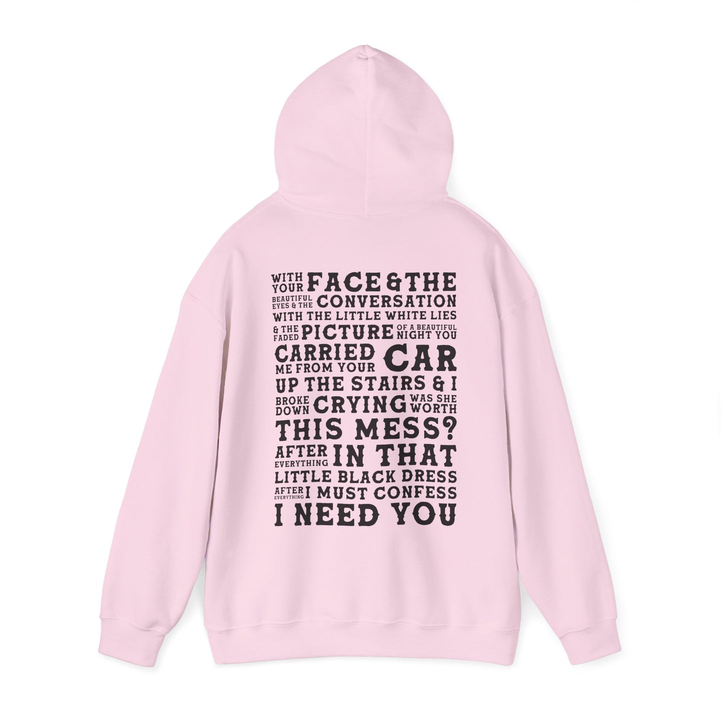 The Other Side Of The Door (lyrics on back)Hoodie
