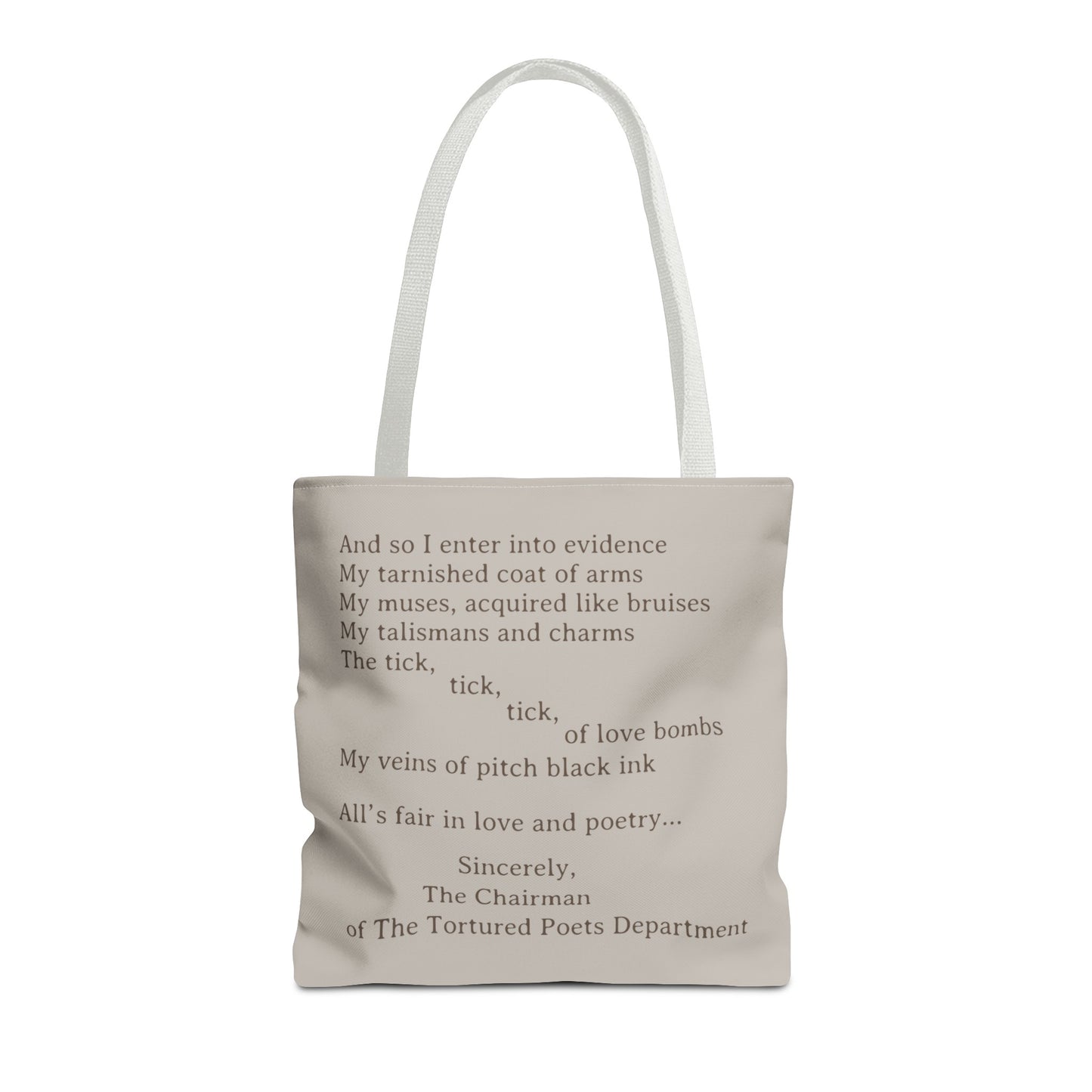 Sincerely The Chairman Tote