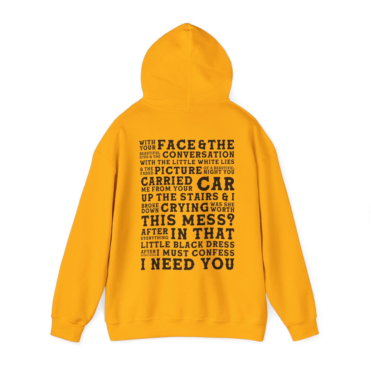 The Other Side Of The Door (lyrics on back)Hoodie