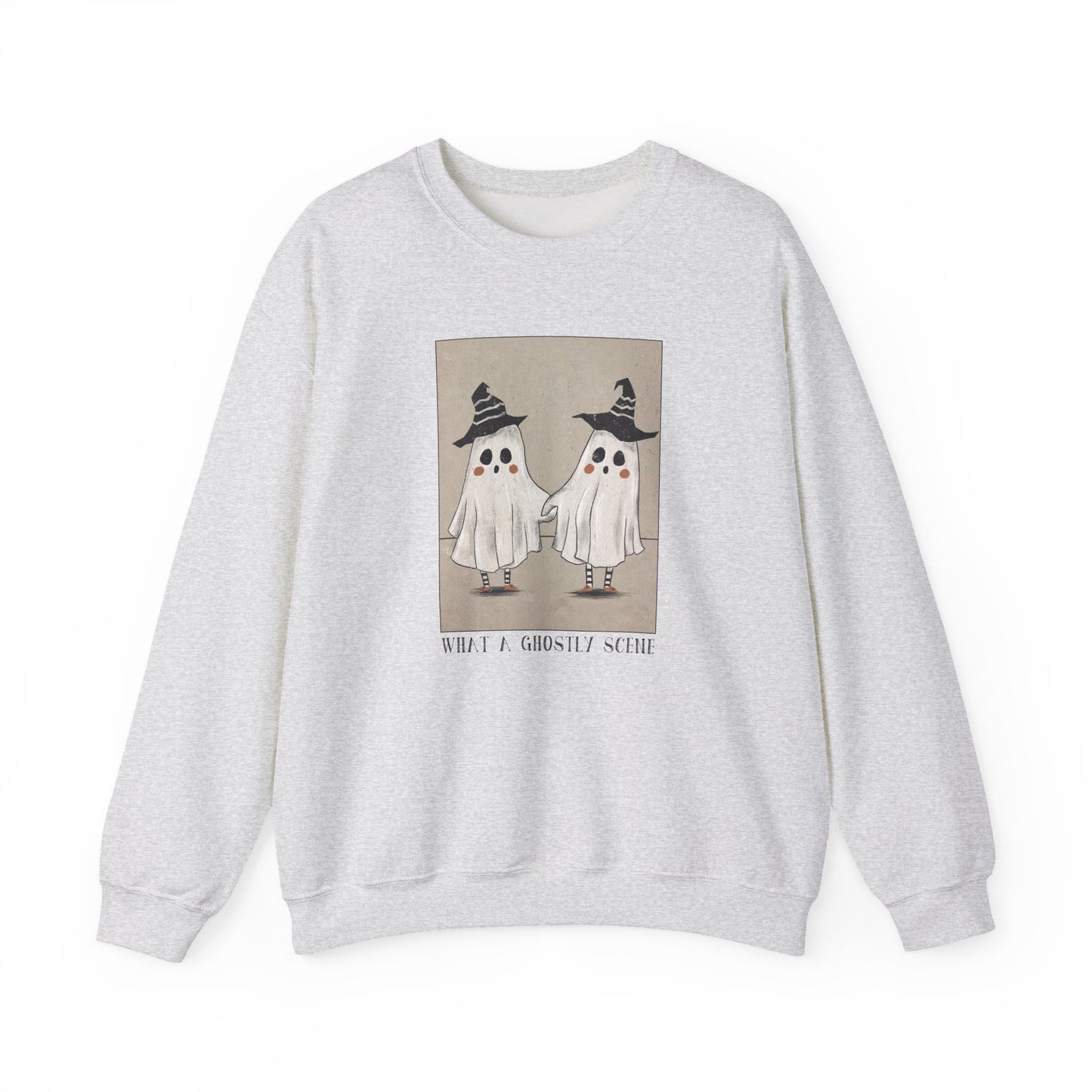 Ghostly Scene Crewneck Sweatshirt