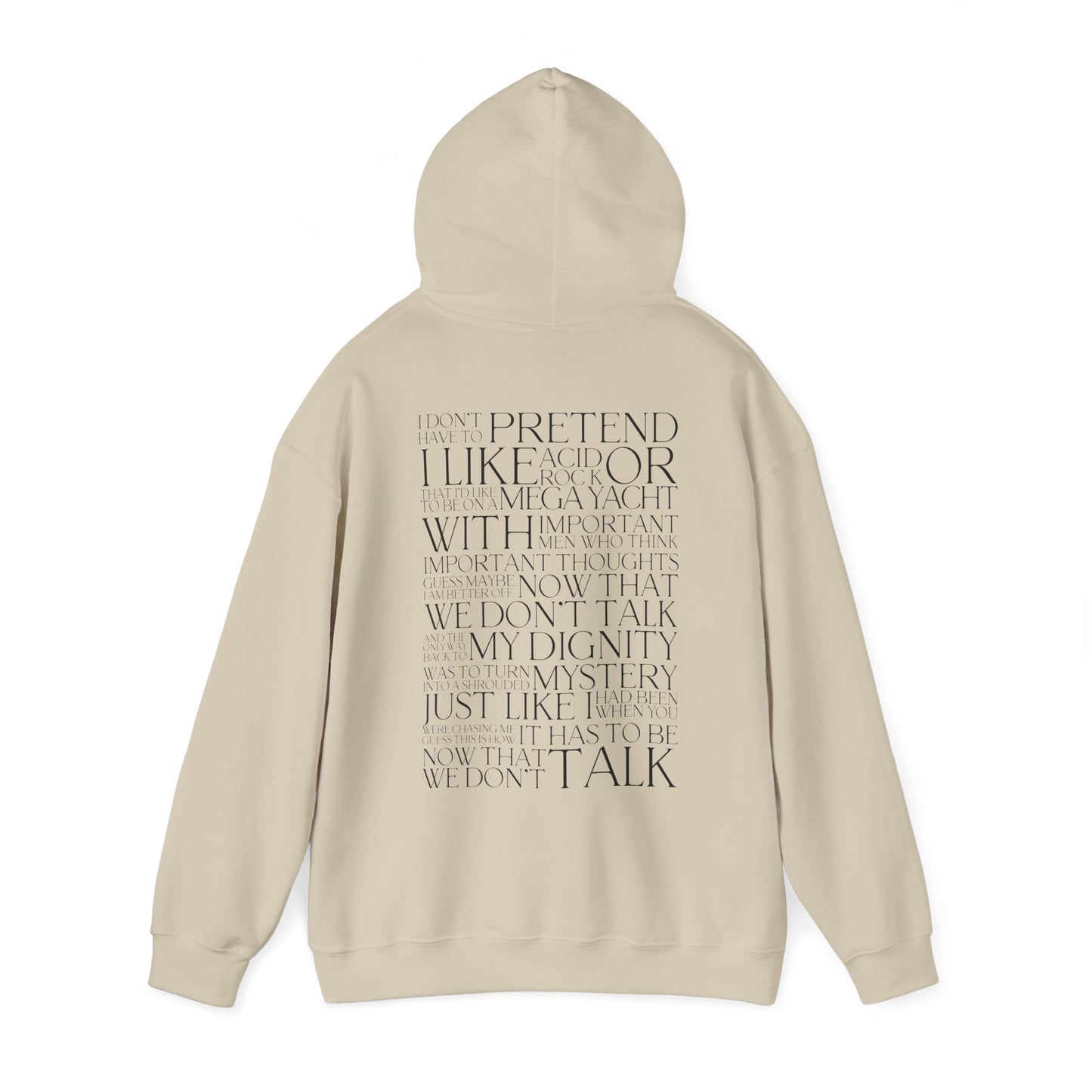Now That We Don't Talk Lyrics Hoodie
