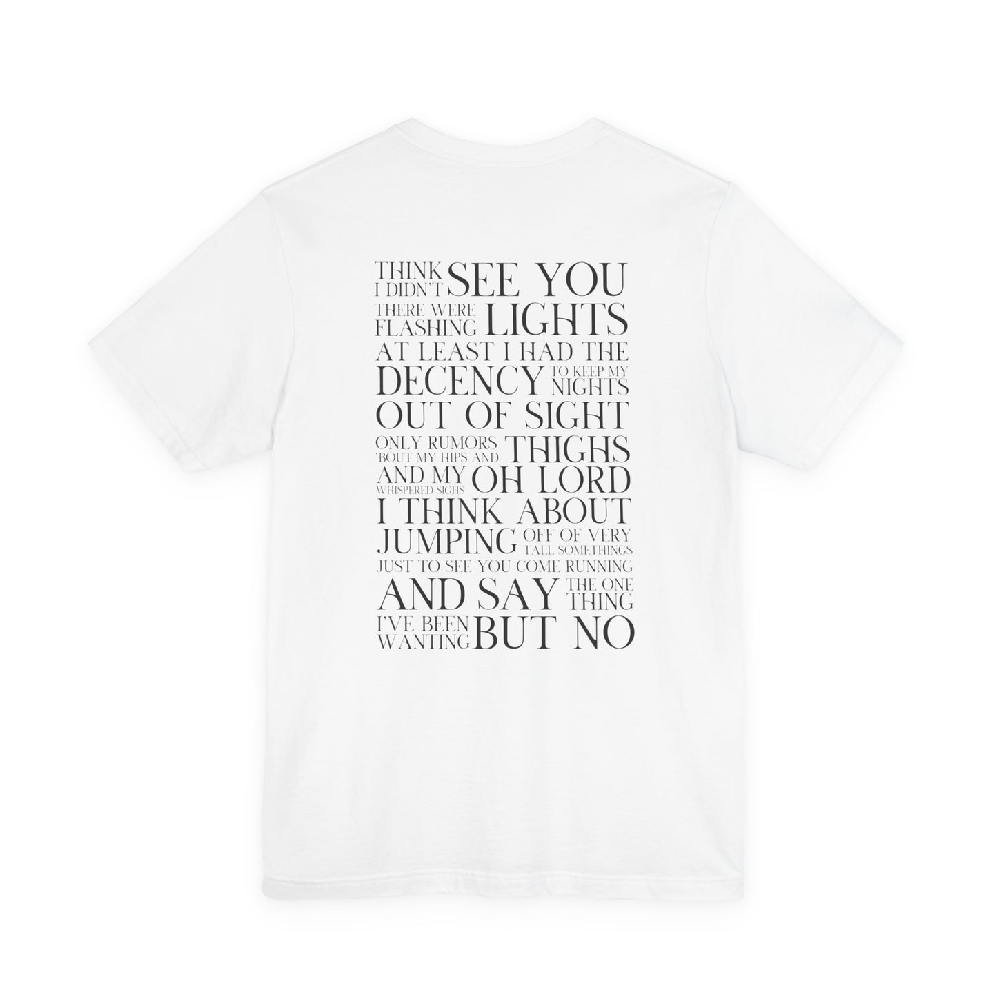 Is It Over Now? Lyrics Tshirt