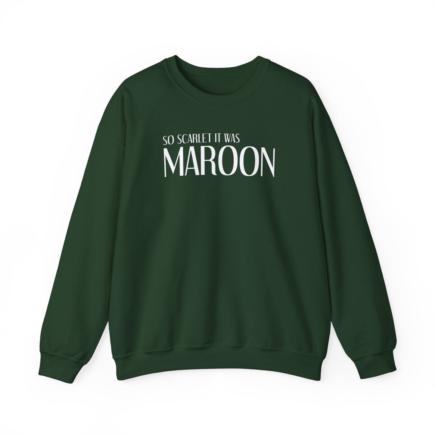 Maroon (lyrics on back, clean version) Crewneck Sweatshirt