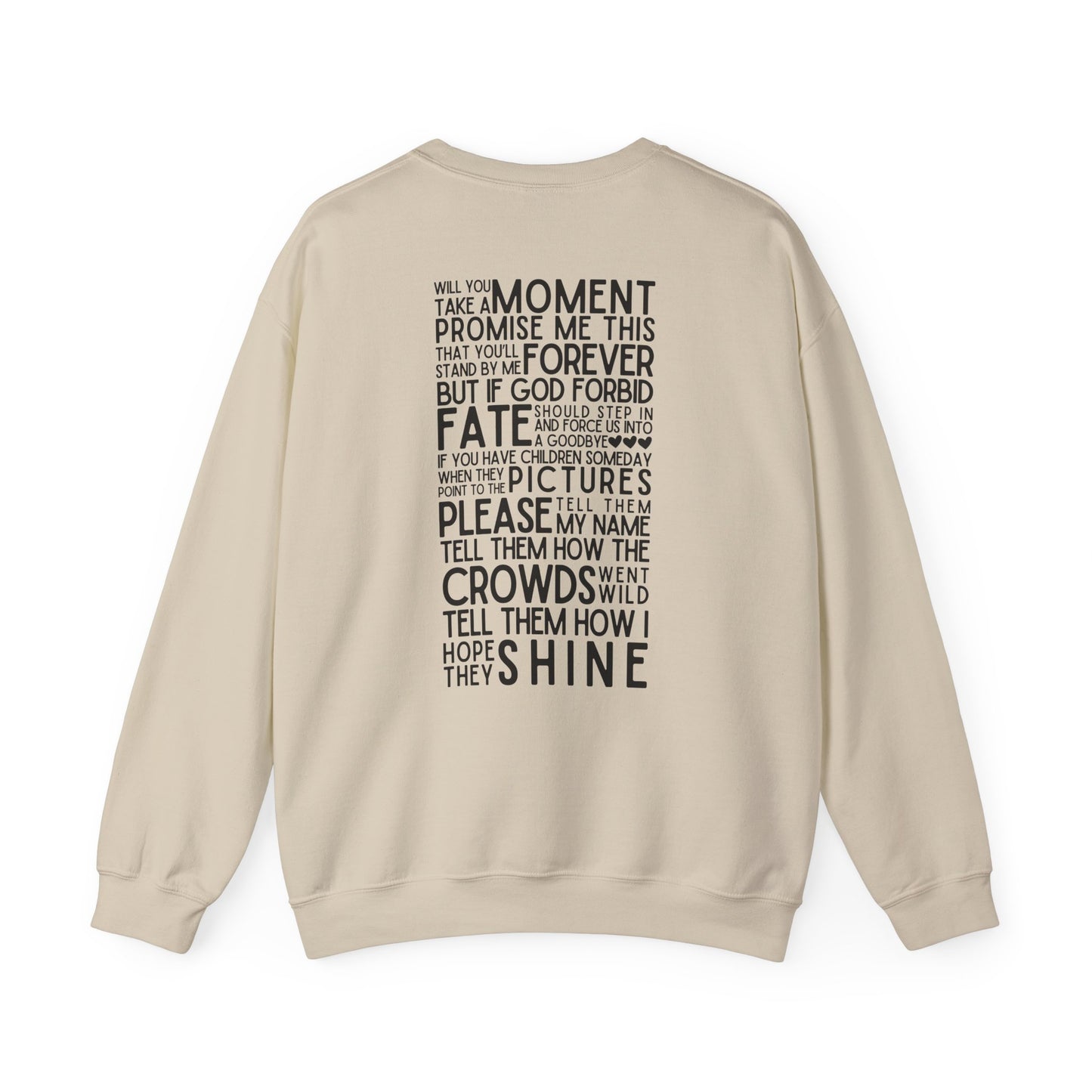Long Live (Lyrics on Back) Crewneck Sweatshirt
