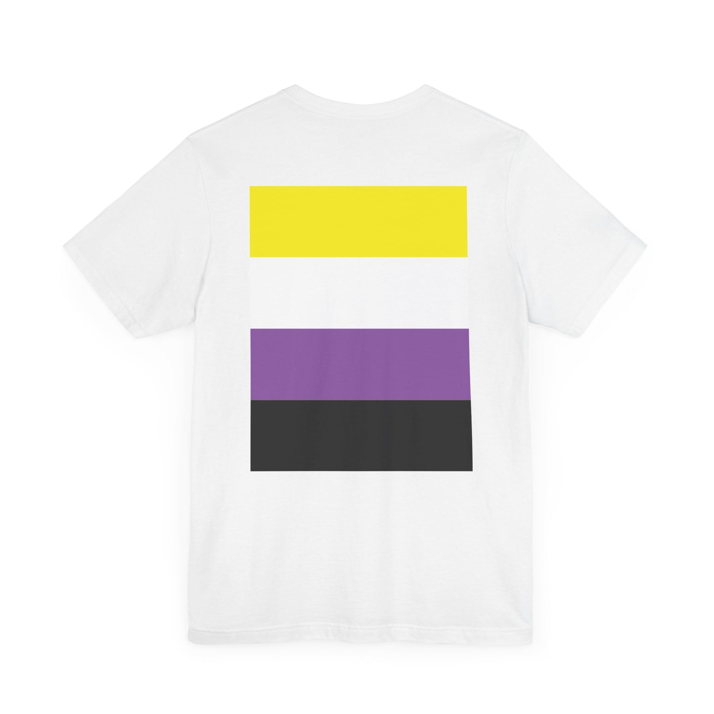 You Ain't Gotta Pray For Me (nonbinary flag on back) Tshirt