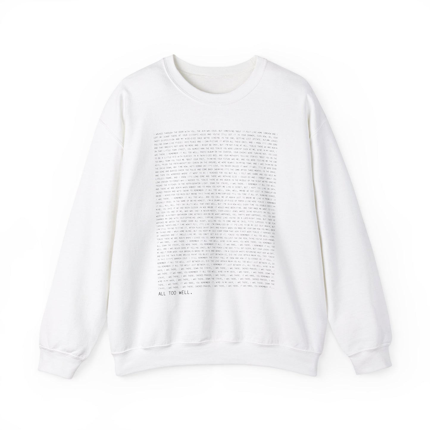 All Too Well 10 Minute Version Crewneck Sweatshirt