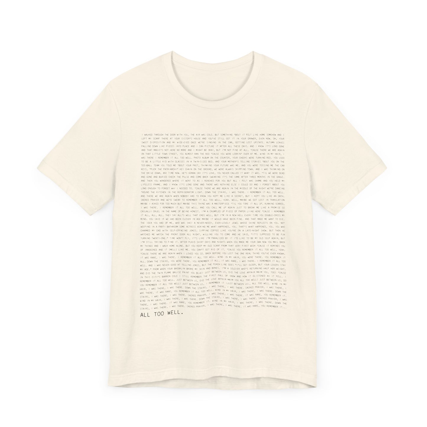 All Too Well 10 Minute Version Tshirt