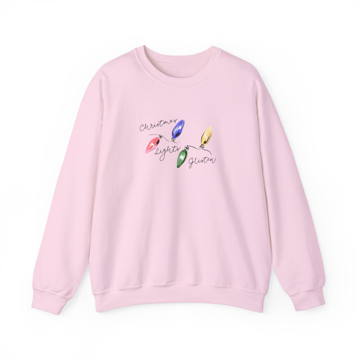 Christmas Lights Glisten Crewneck Sweatshirt