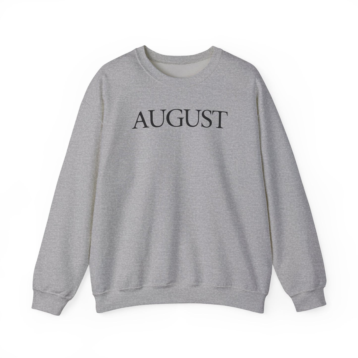 August (lyrics on back) Crewneck Sweatshirt