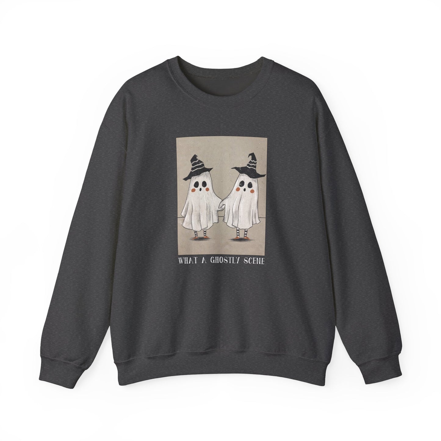 Ghostly Scene Crewneck Sweatshirt