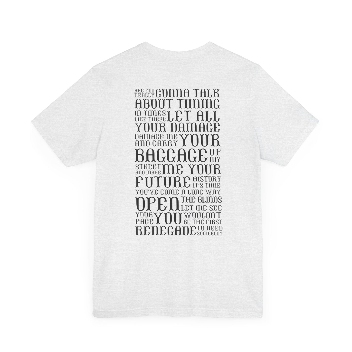 Renegade (lyrics on back) tshirt