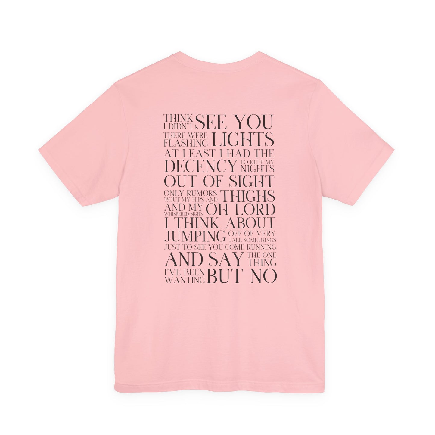 Is It Over Now? Lyrics Tshirt