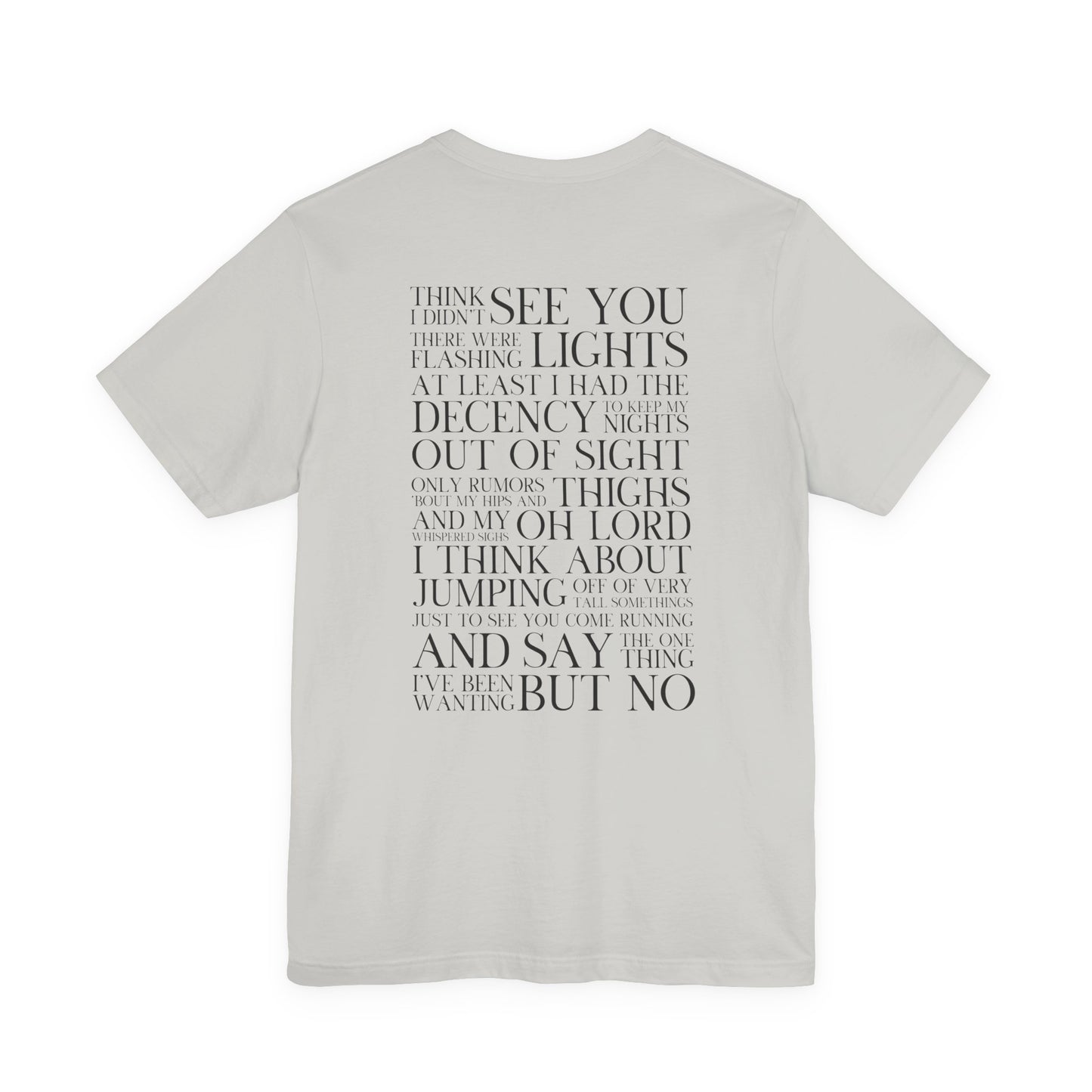Is It Over Now? Lyrics Tshirt