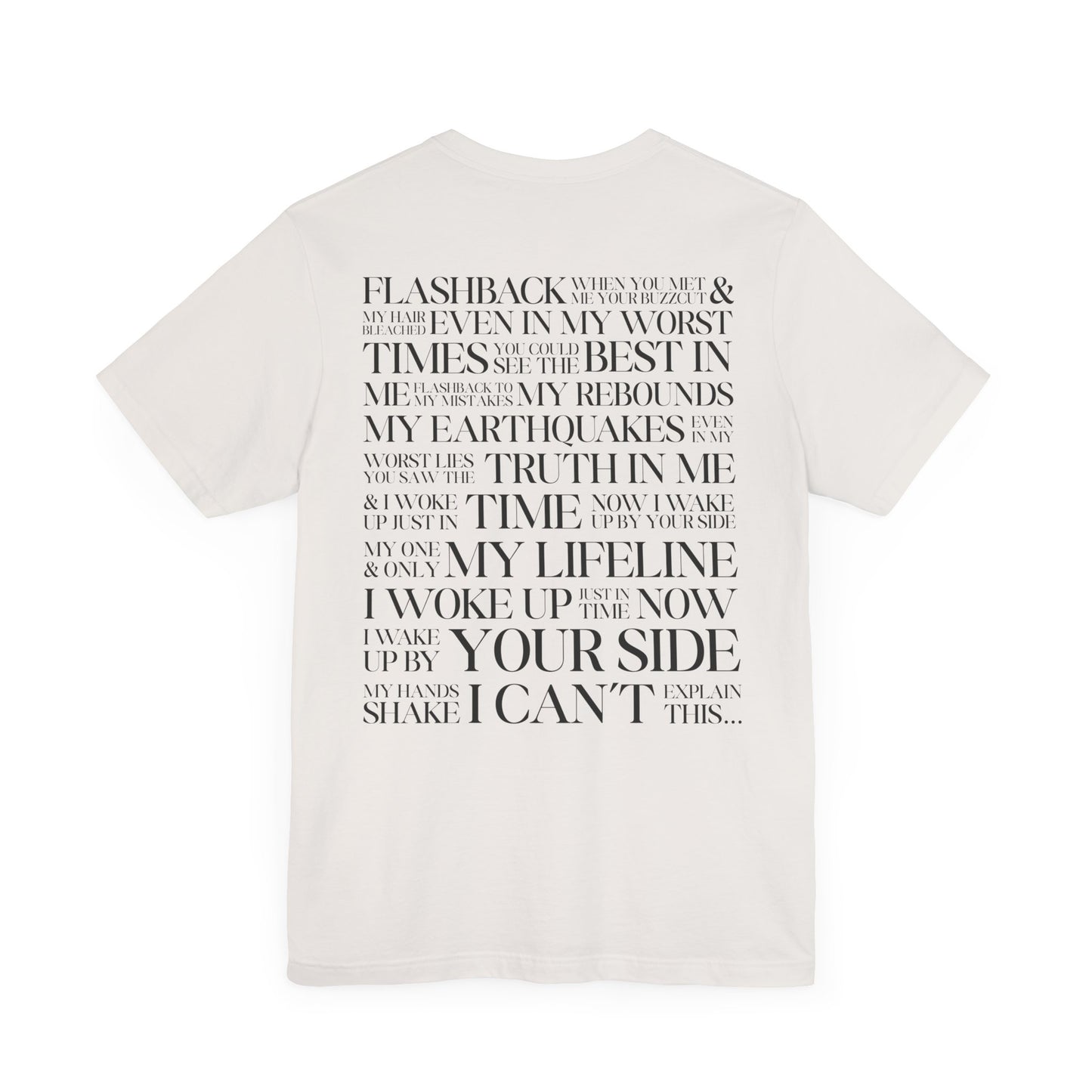 Dress Lyrics (on back) Tshirt