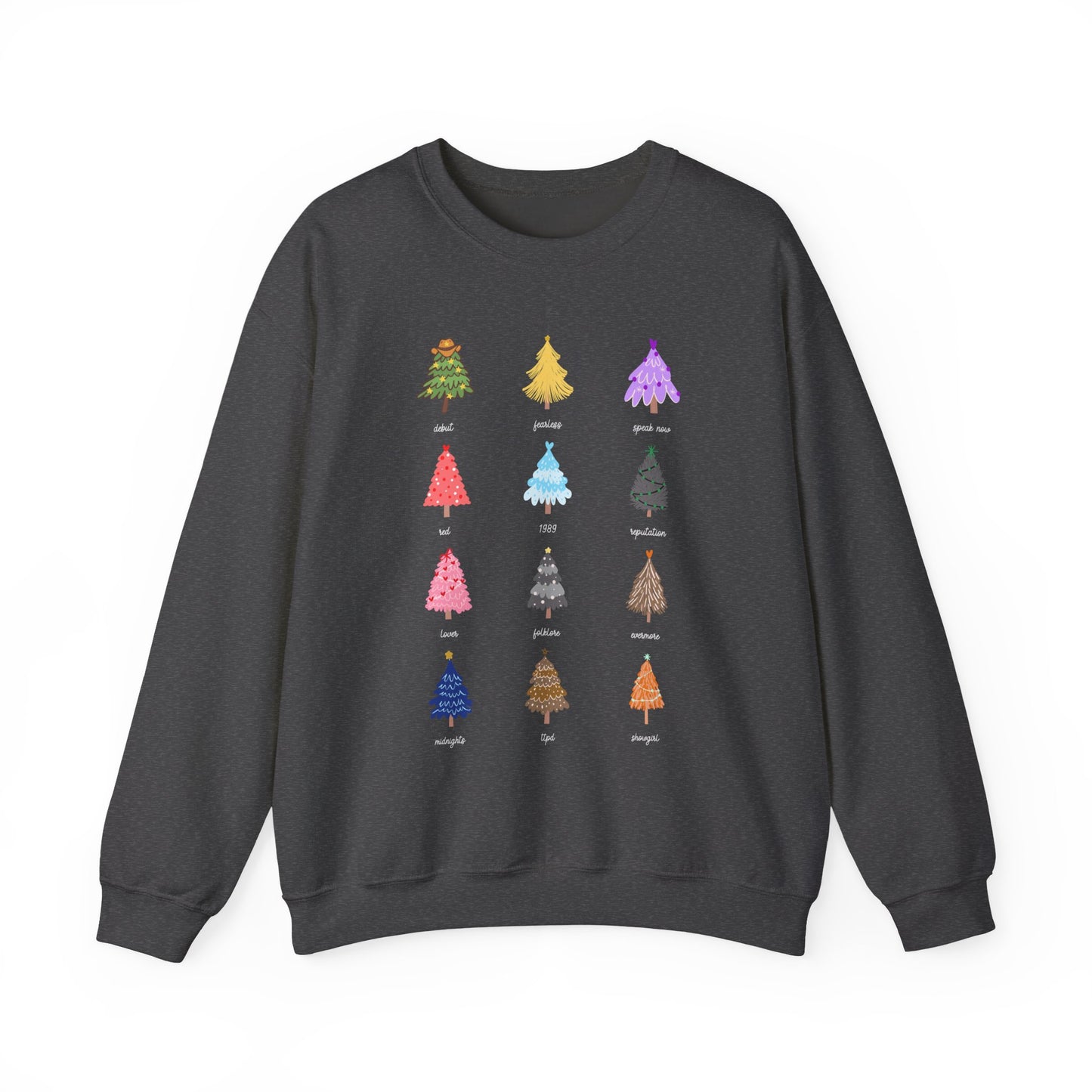 Eras Christmas Trees Crewneck Sweatshirt
