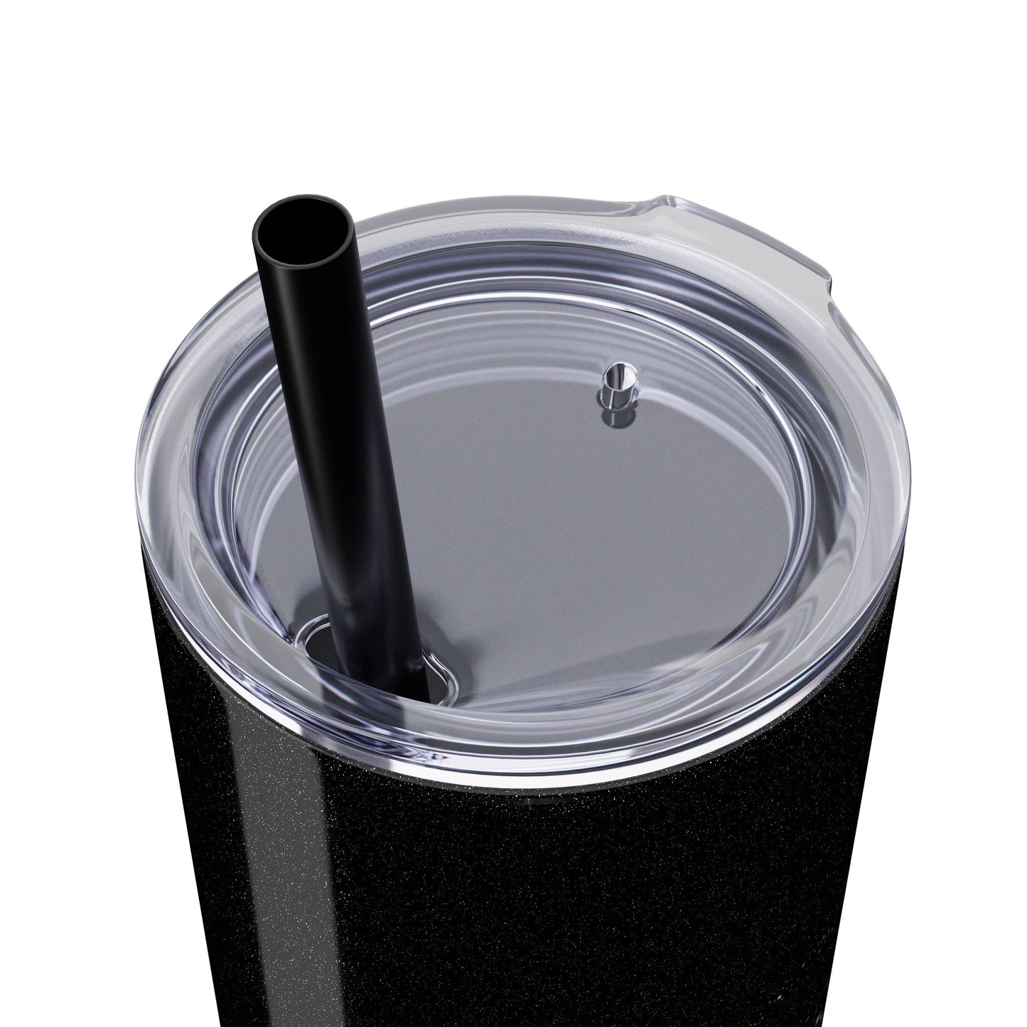 Rose Blush Logo Design Skinny Tumbler with Straw
