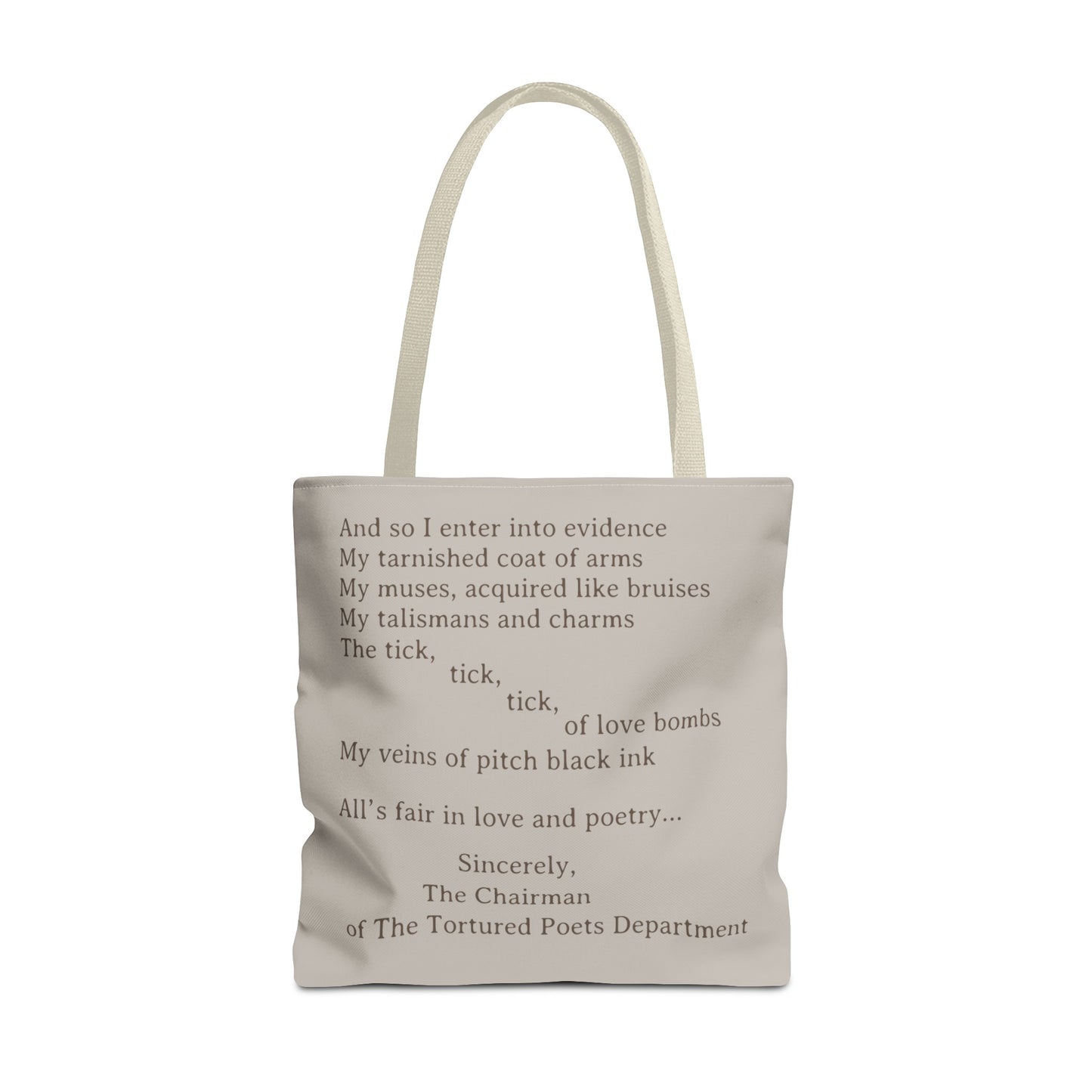 Sincerely The Chairman Tote