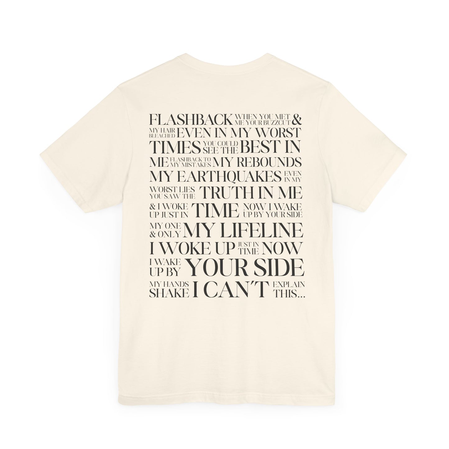 Dress Lyrics (on back) Tshirt