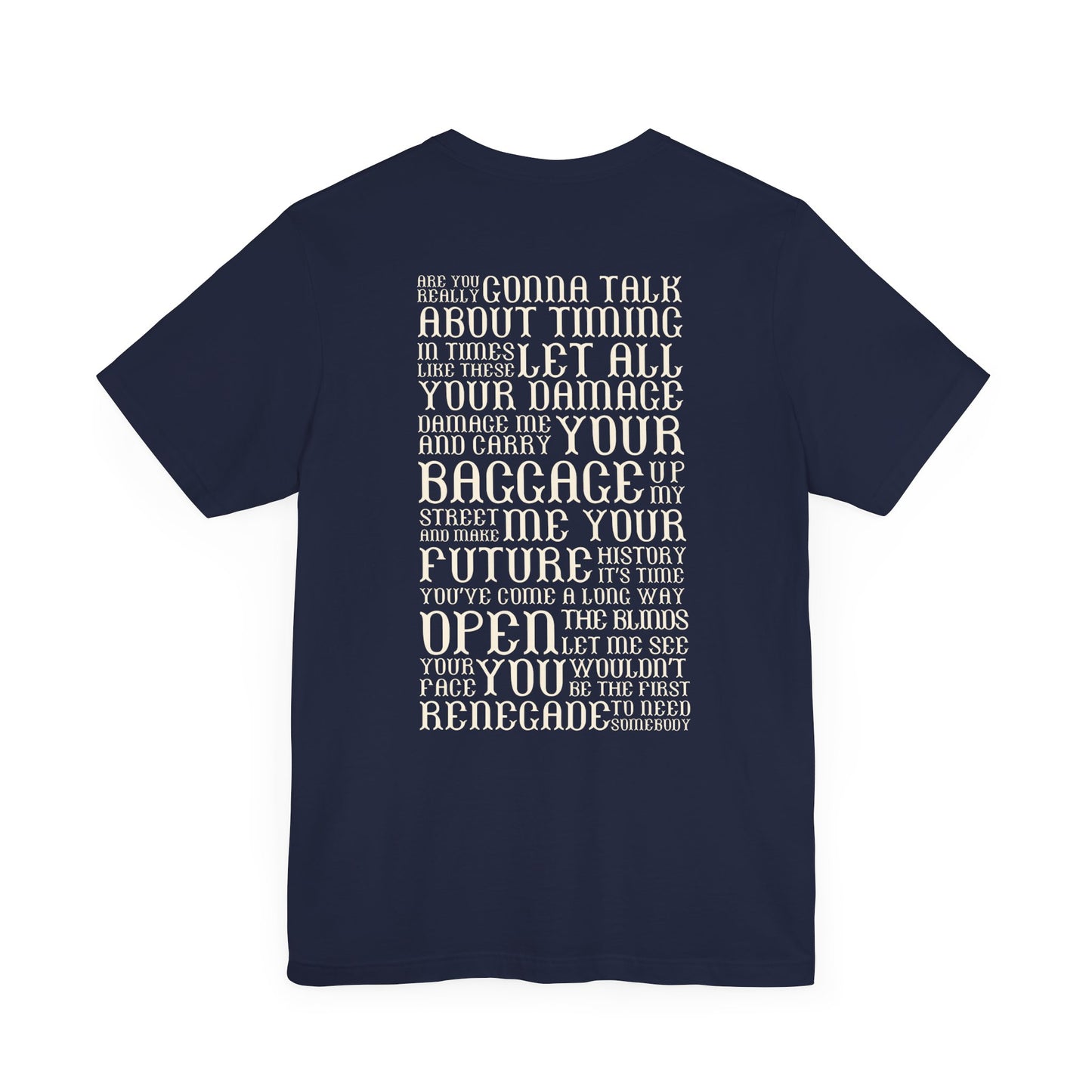 Renegade (lyrics on back) tshirt