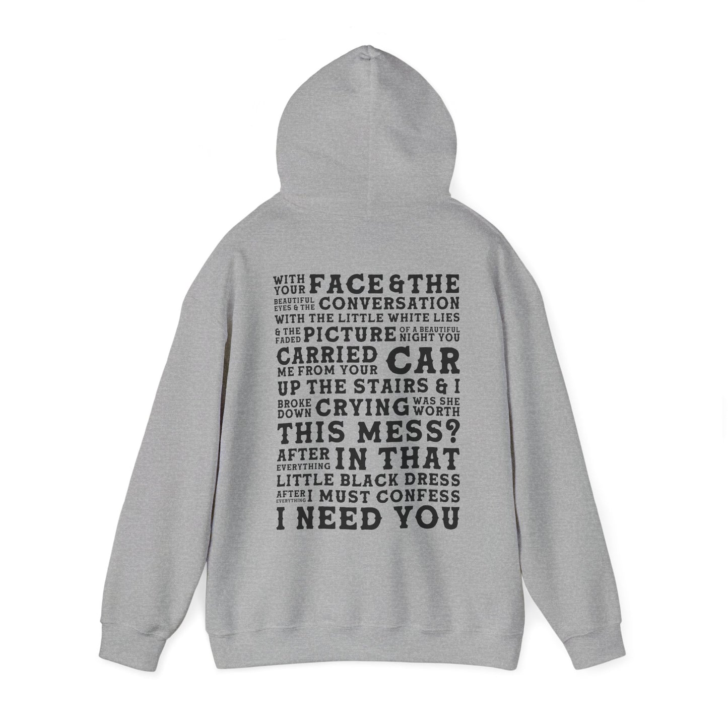 The Other Side Of The Door (lyrics on back)Hoodie
