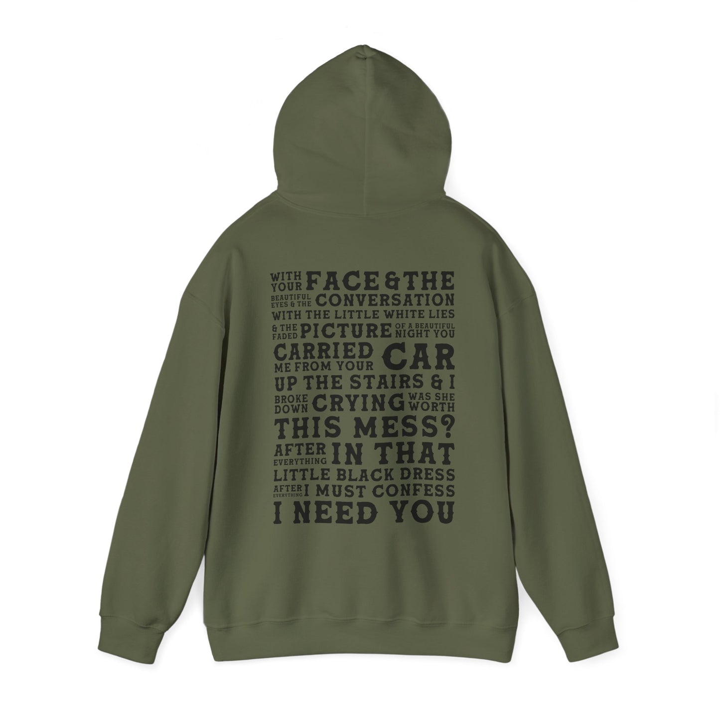 The Other Side Of The Door (lyrics on back)Hoodie