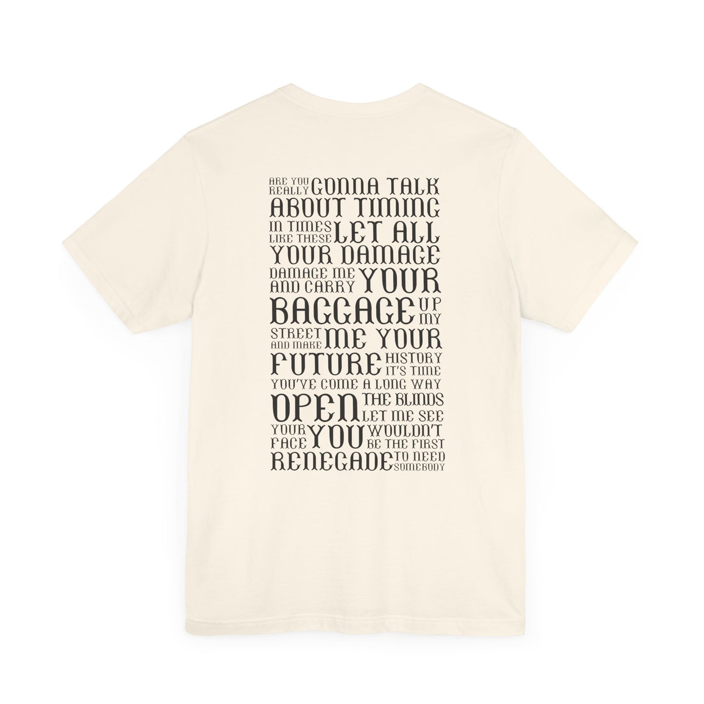 Renegade (lyrics on back) tshirt