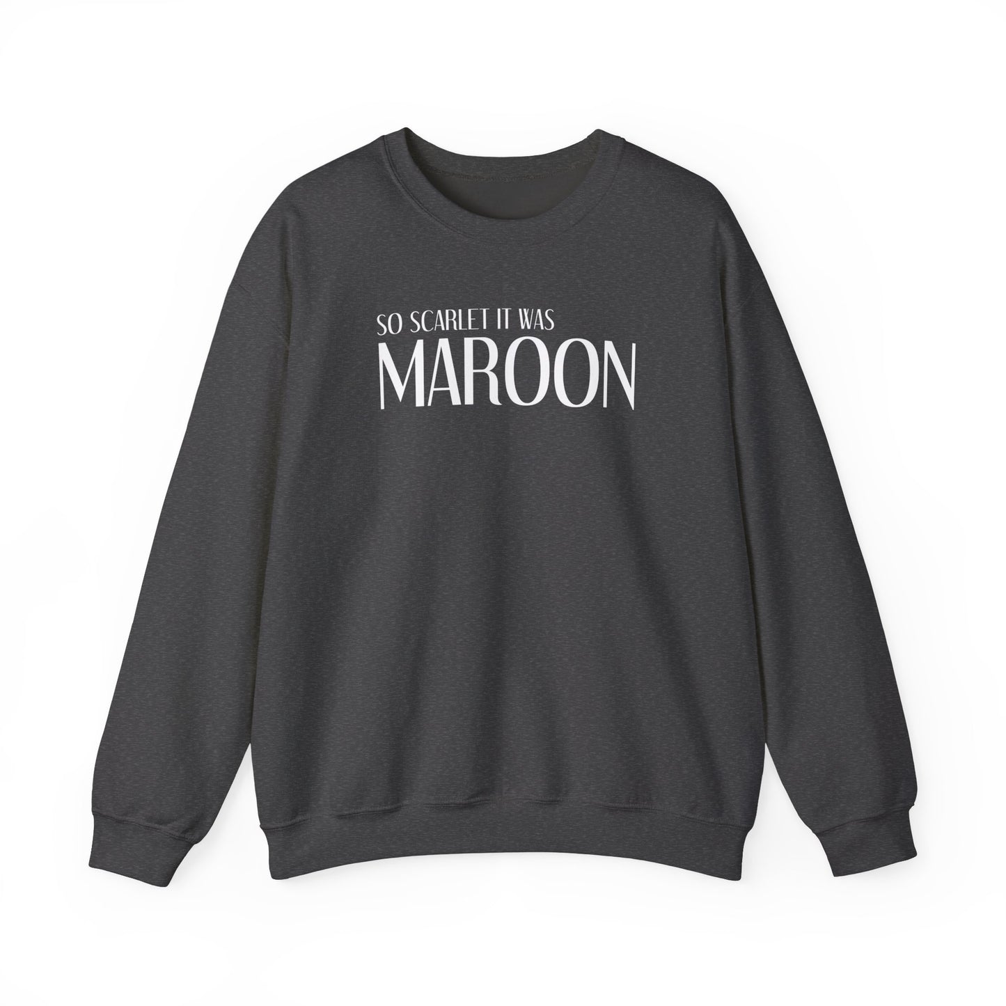 Maroon (lyrics on back, clean version) Crewneck Sweatshirt