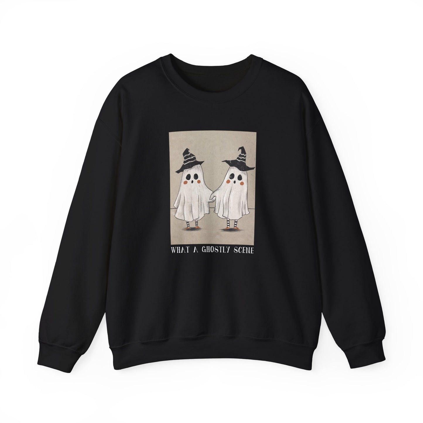 Ghostly Scene Crewneck Sweatshirt