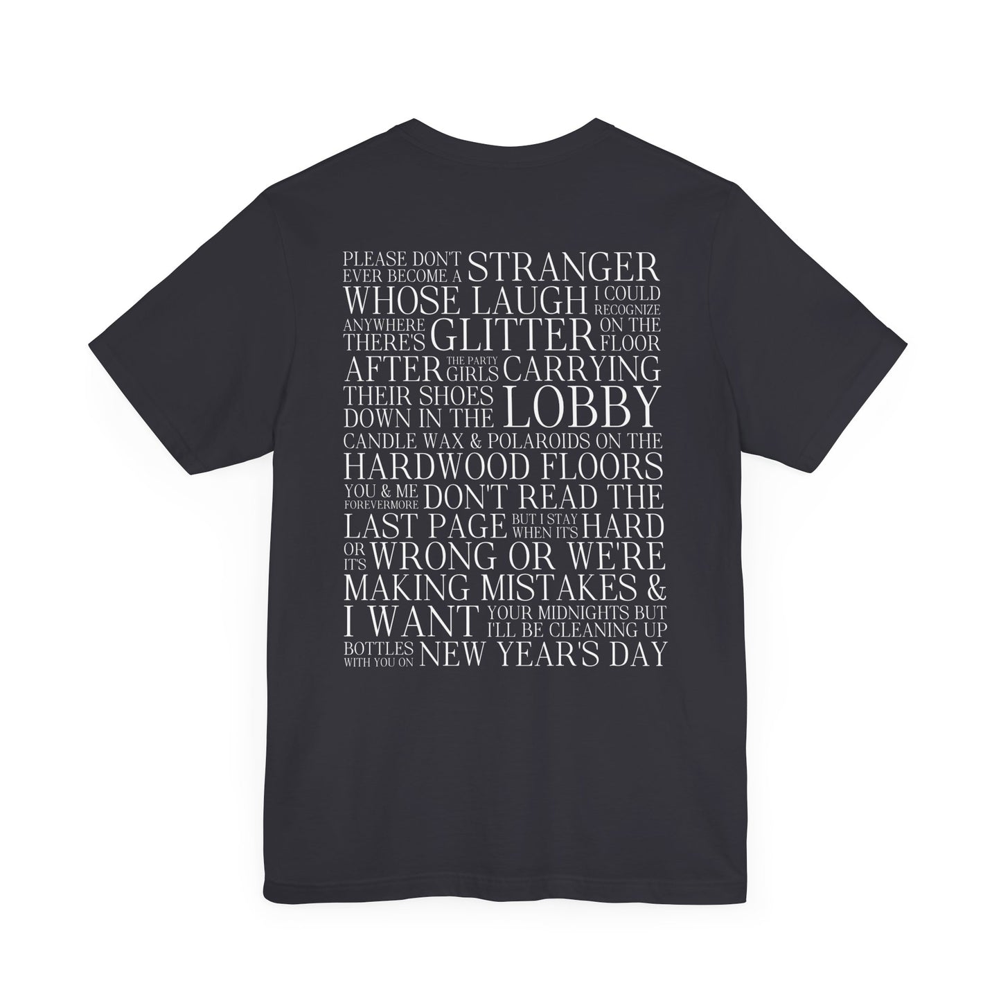 New Years Day (lyrics on back) Tshirt