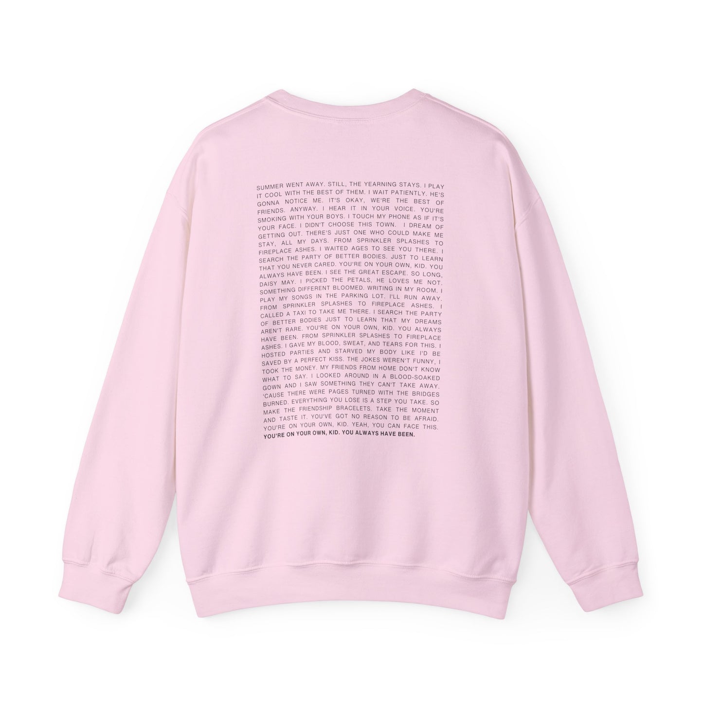 YOYOK Lyrics Crewneck Sweatshirt