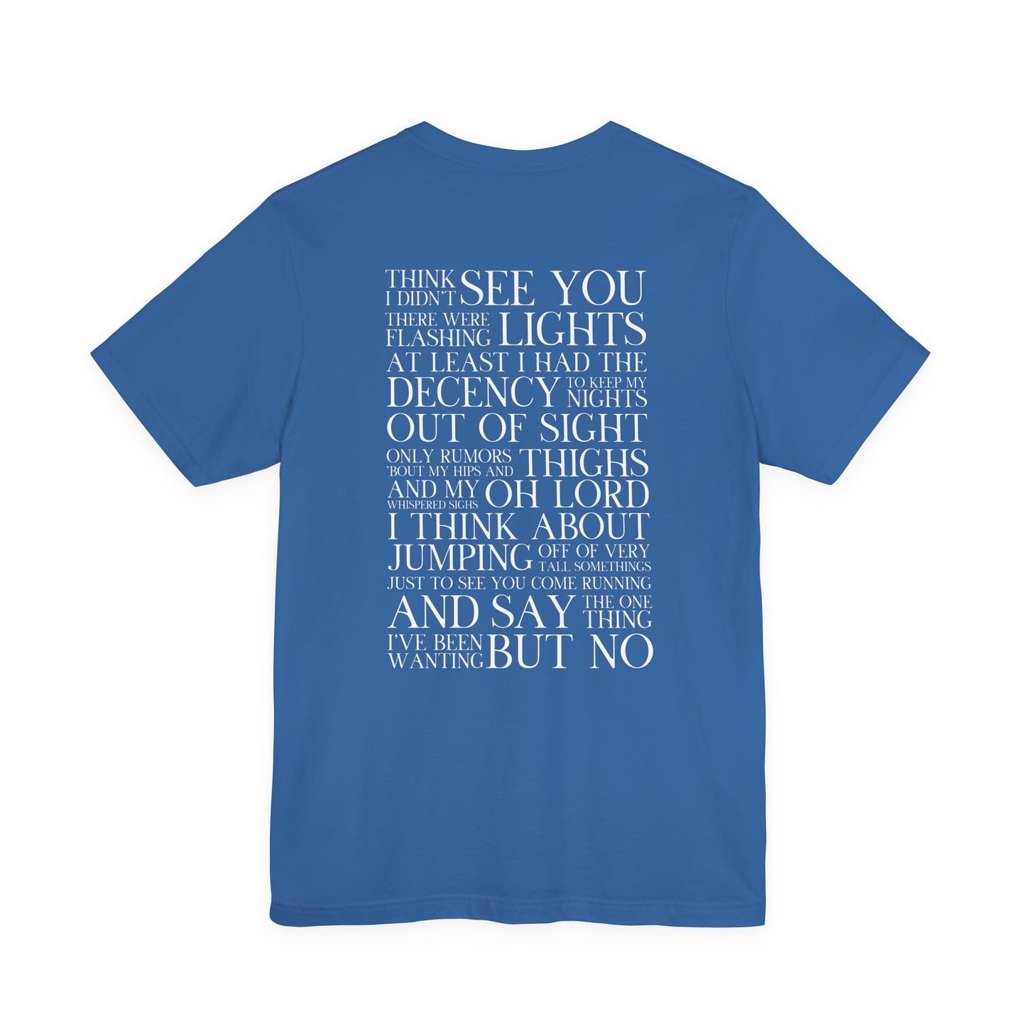 Is It Over Now? Lyrics Tshirt