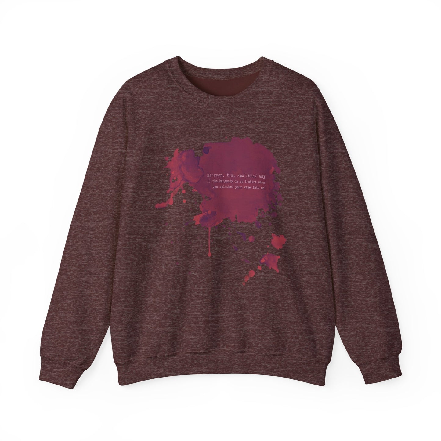 Maroon Crewneck Sweatshirt