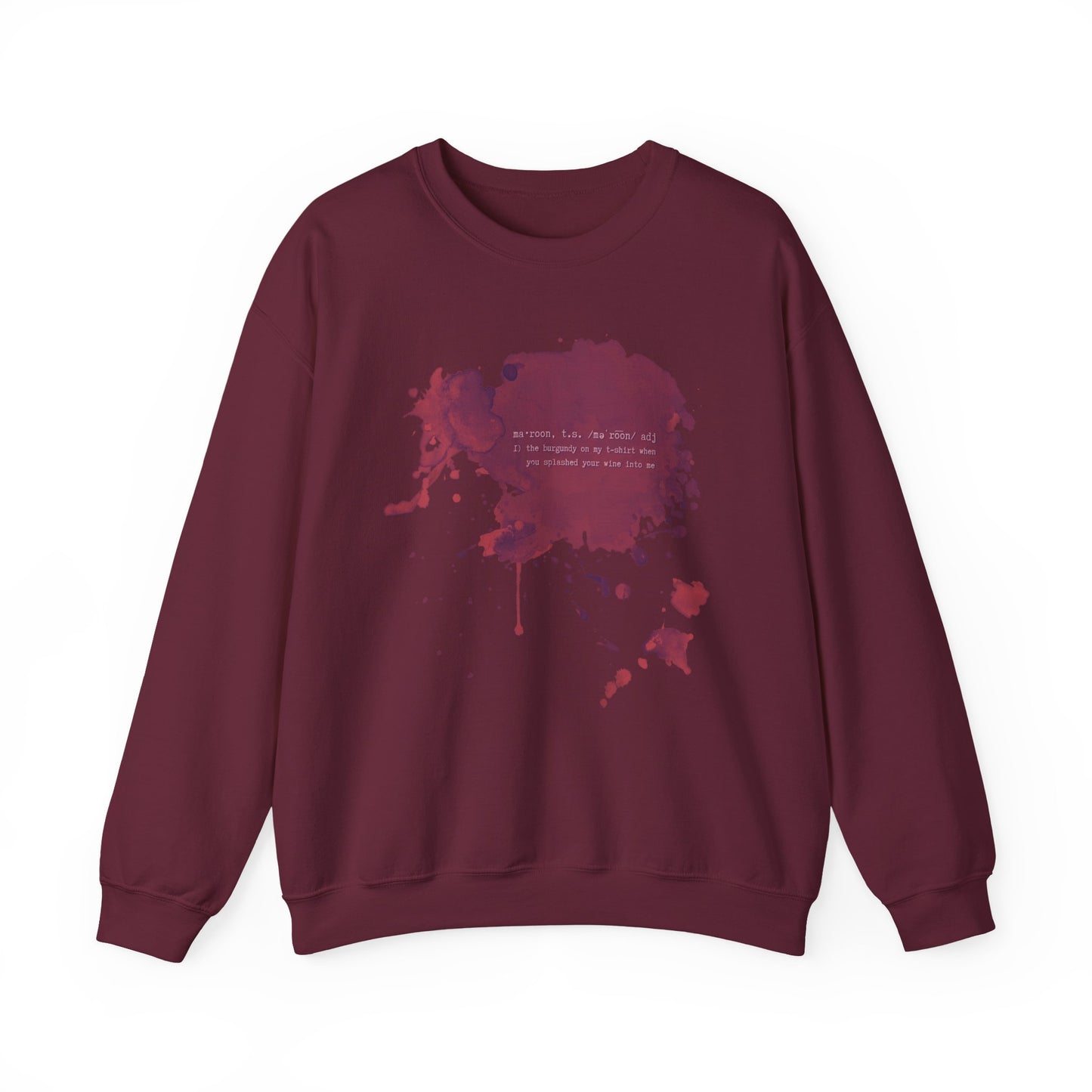 Maroon Crewneck Sweatshirt