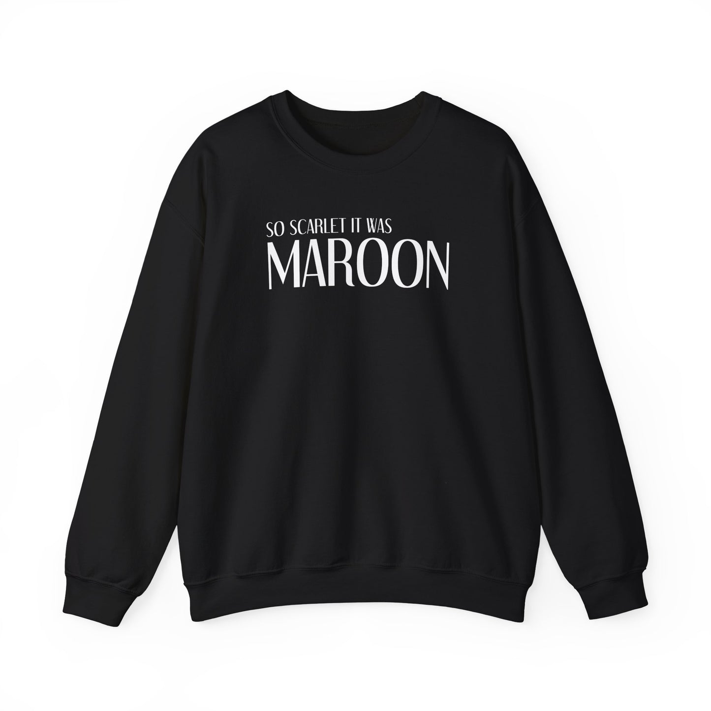 Maroon (lyrics on back, clean version) Crewneck Sweatshirt