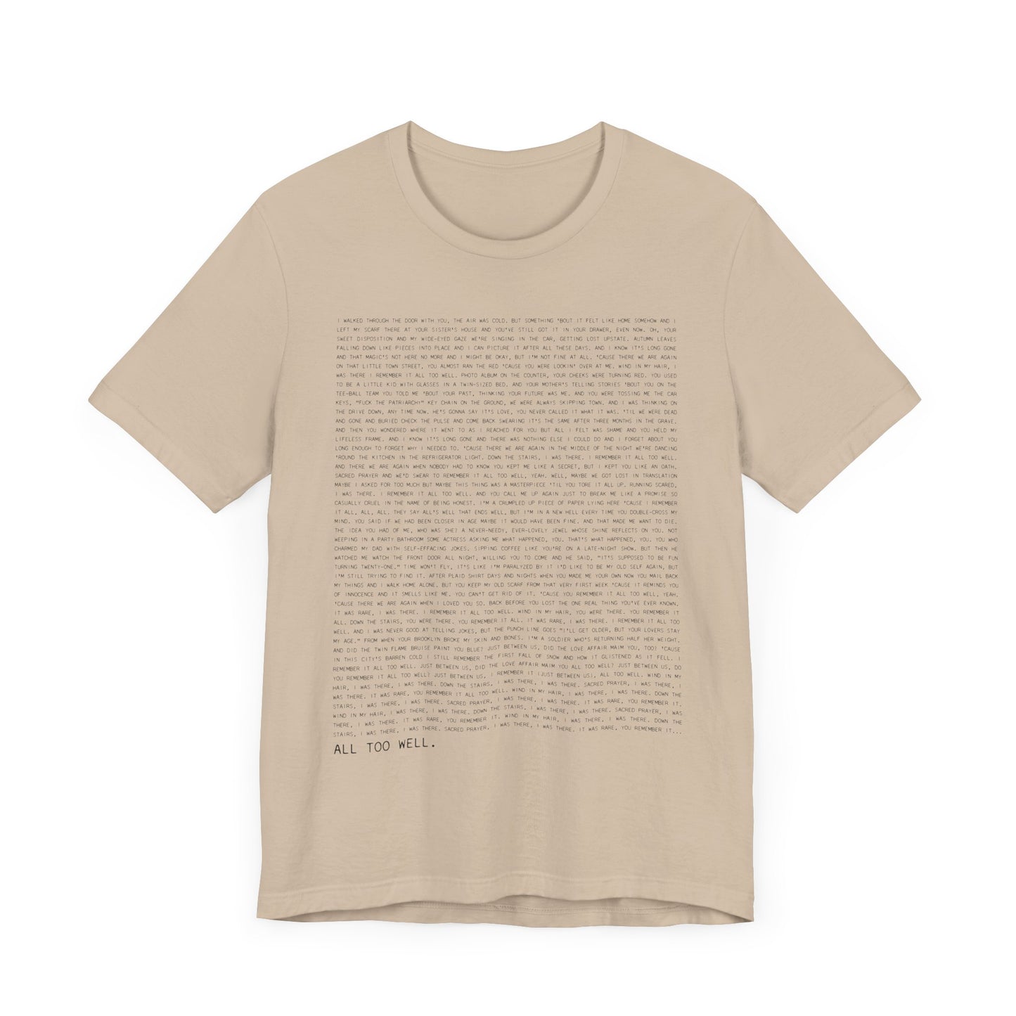 All Too Well 10 Minute Version Tshirt